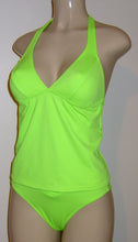 Load image into Gallery viewer, Seamed Halter Tankini and Crisscross Bikini Bottom
