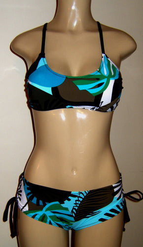 Sporti Bikini Crisscross back top and Bombshell adjustable side bikini bottom