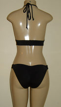 Load image into Gallery viewer, Triangle top custom made monokini with rib band ruched rear by Mirasol Swimwear
