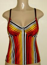Load image into Gallery viewer, Supportive tankinis for big busts. Underwire swimwear tankini tops plus size
