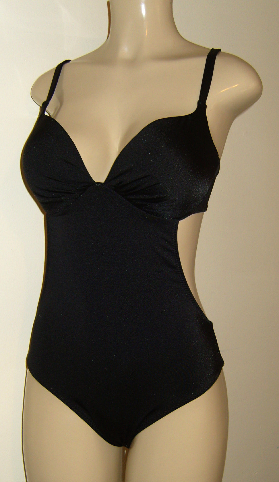 One piece bathing suits with underwire support. Custom torso swimsuits