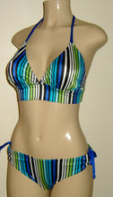 Load image into Gallery viewer, Halter bikini top with tie neck and tie back

