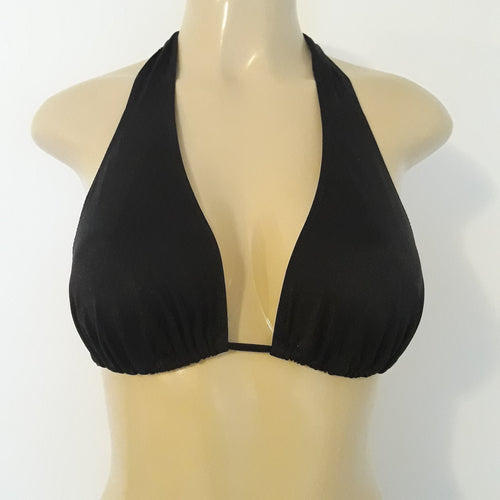 Adjustable halter bikini top