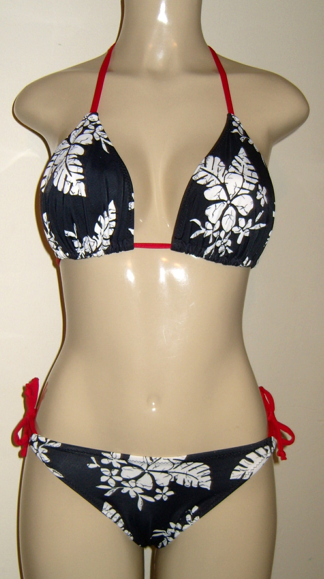 Triangle Bikini Top and Hipster Tie Side Scrunched Bottom