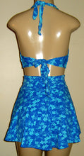 Load image into Gallery viewer, Tie neck bikini top and skirt swimwear bottom
