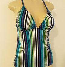 Load image into Gallery viewer, crossover back tankini swimwear tops
