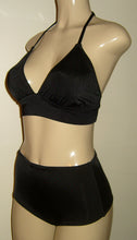 Load image into Gallery viewer, Halter triangle top and scrunched rear bottom
