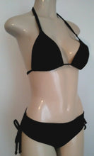 Load image into Gallery viewer, Triangle bikini tops and adjustable string bikini bottom
