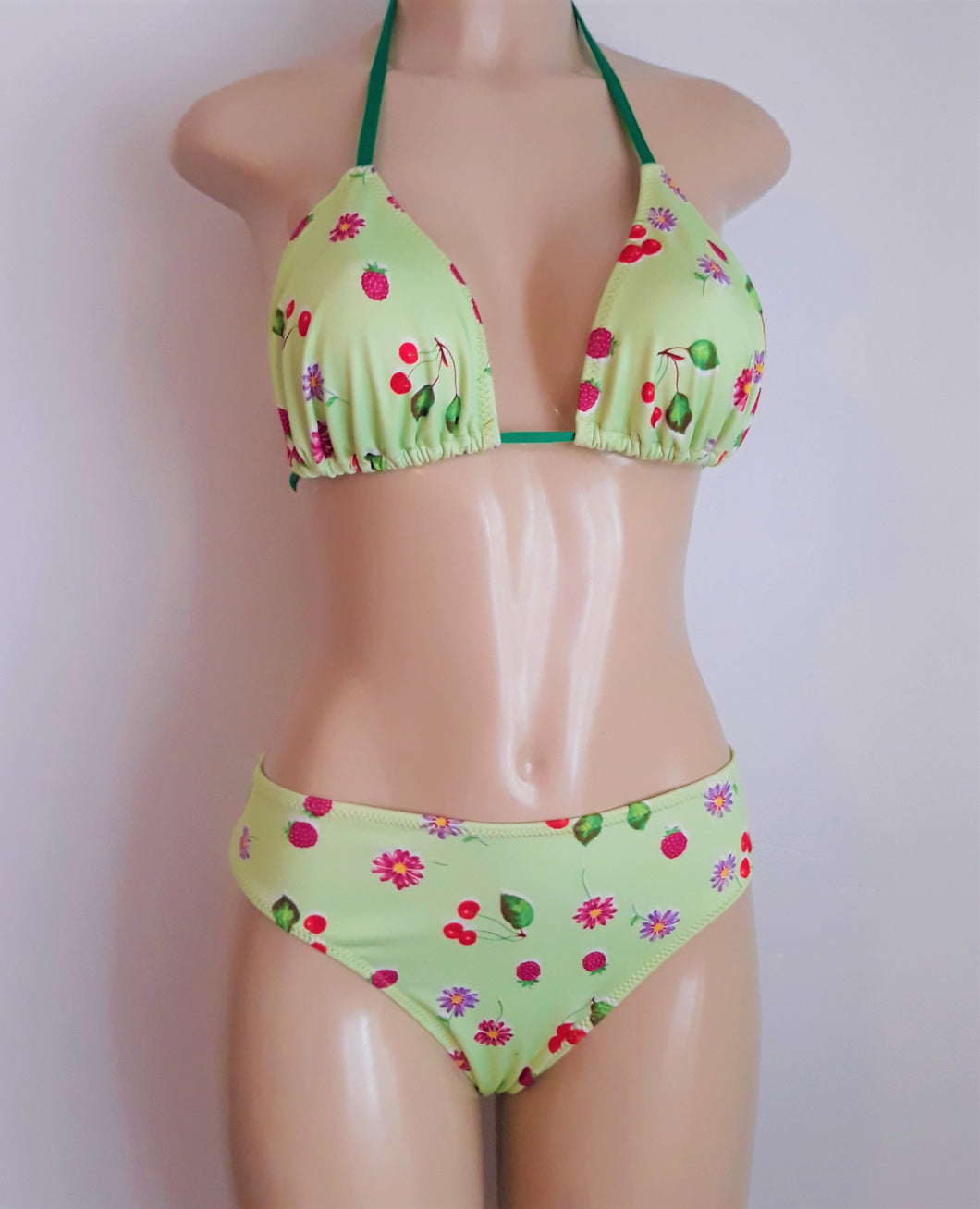 Triangle bikini top and timeless bikini bottoms