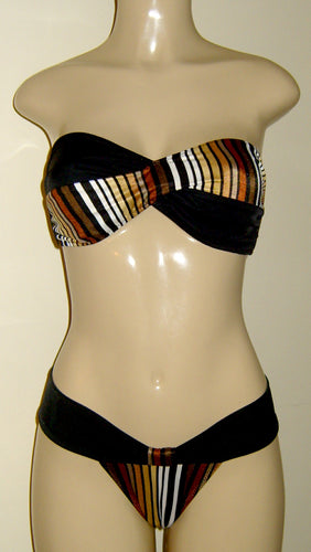 Crisscross tube and banded butterfly bottom