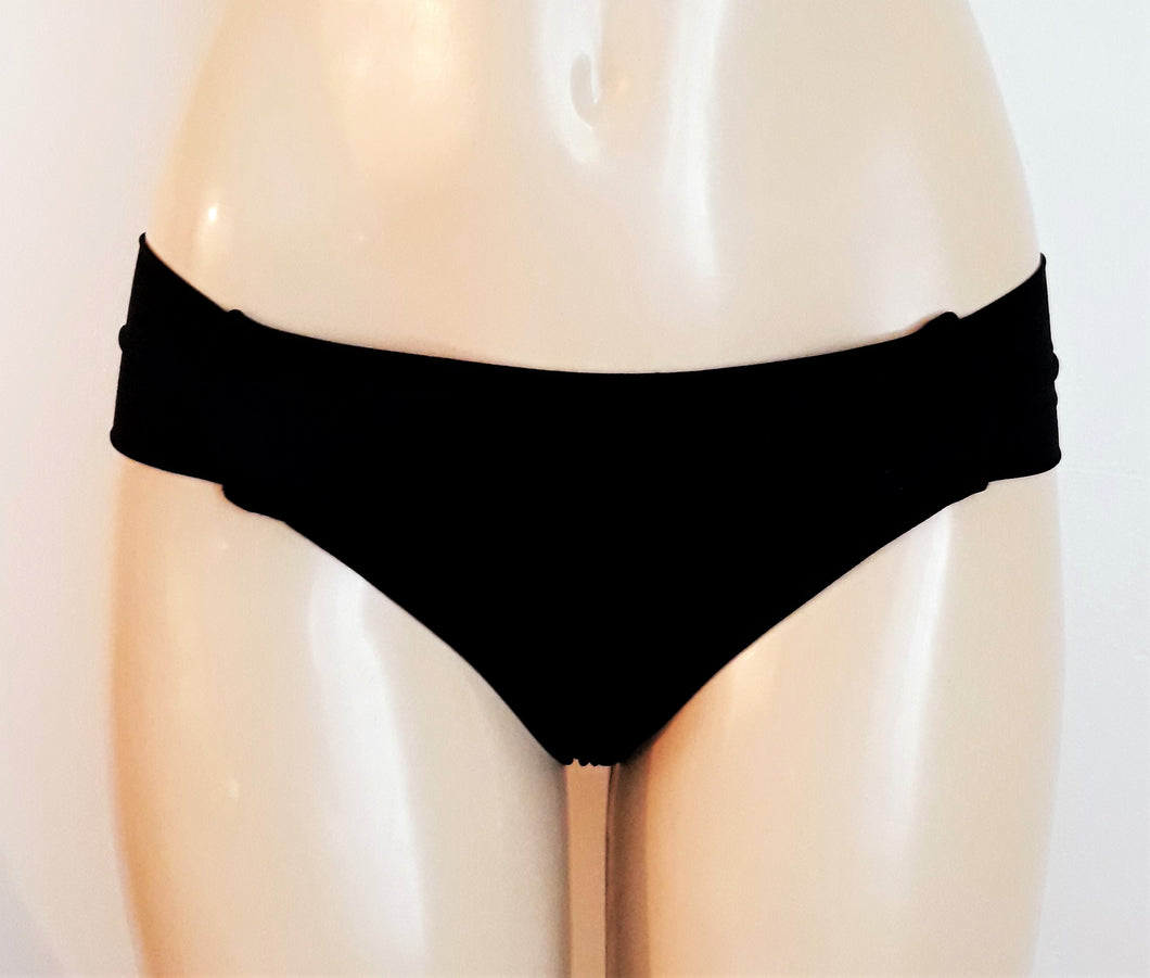 Shirred side bikini bottom