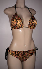 Load image into Gallery viewer, Sliding triangle top and Tie side bikini bottom
