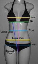 Load image into Gallery viewer, How to measure for swimsuits
