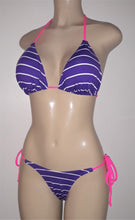 Load image into Gallery viewer, Halter triangle top bikini | Low-rise tie bikini bottoms
