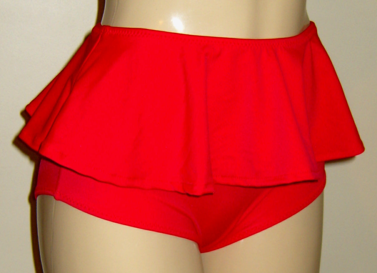 Peplum High Waist Skirt Bikini Swimsuit Bottoms Mirasol Swimwear