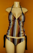 Load image into Gallery viewer, Triangle top tankini and keyhole bottom
